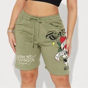 Ed Hardy ☠️ Sweat Shorts 🩳 ☠️❤️🐍 NWT